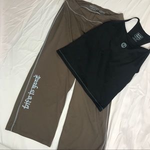 Life is Good activewear bundle Pants + Tank
